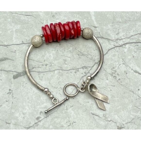 Cause & Charm: Breast Cancer Survivor Gift Set | Murano Beaded Necklace, Sunwest - Picture 7 of 8